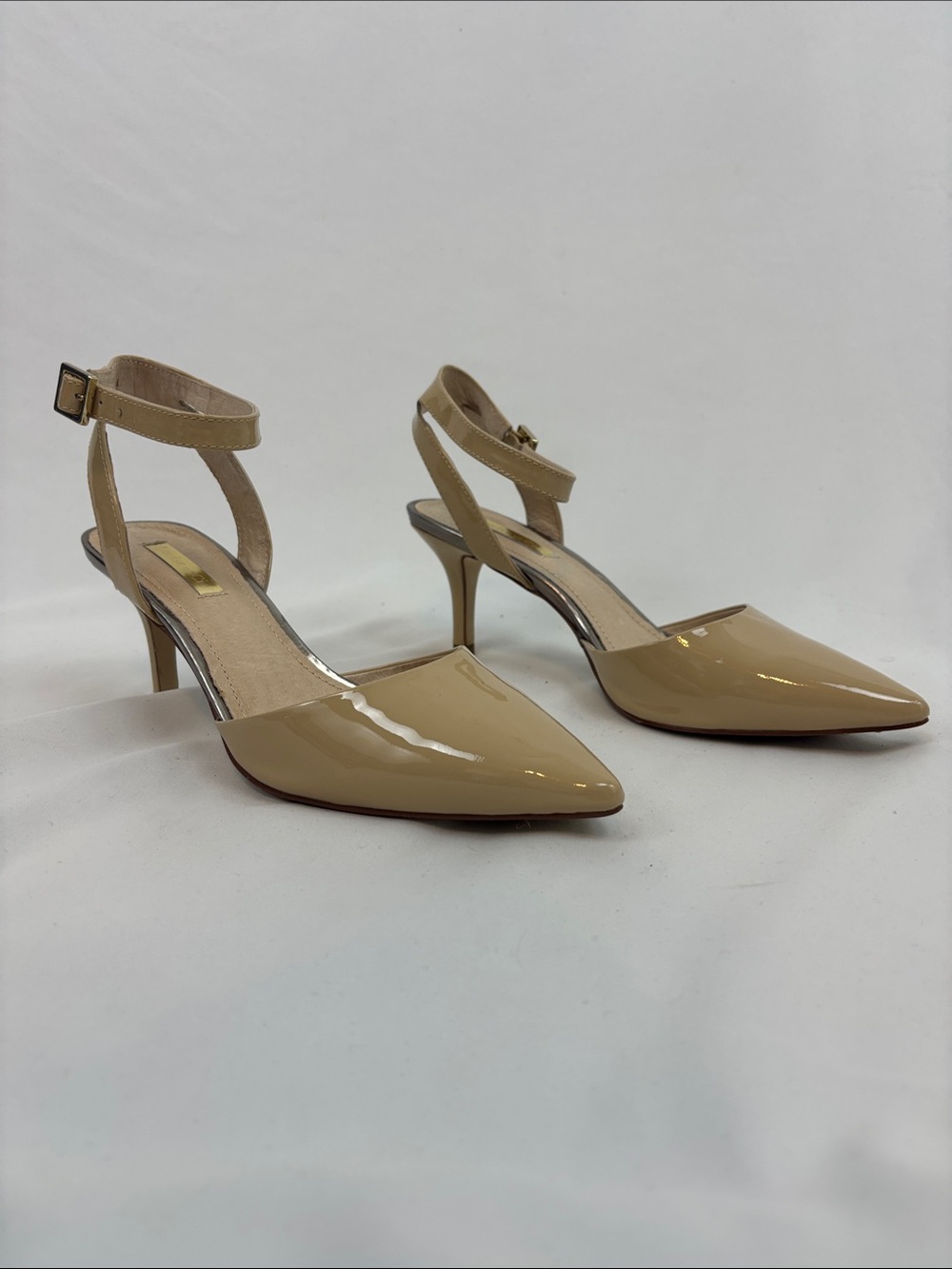 Nude heeled sandals